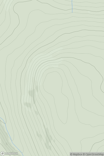 Thumbnail image for Meallan Odhar [Glen Albyn and the Monadh Liath] [NH400002] showing contour plot for surrounding peak